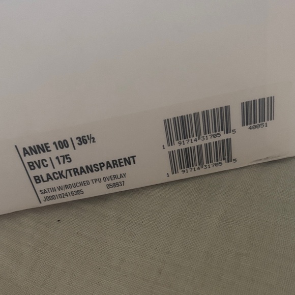 Jimmy Choo Anne 100 black and transparent - size 36.5 brand new with box - Picture 3 of 5